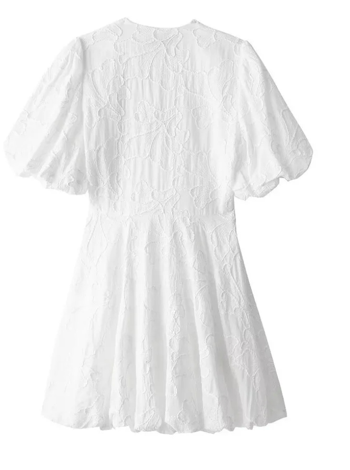 Koriora | Robe Brodée Nola — Imprimé Floral & Élégance Romantique