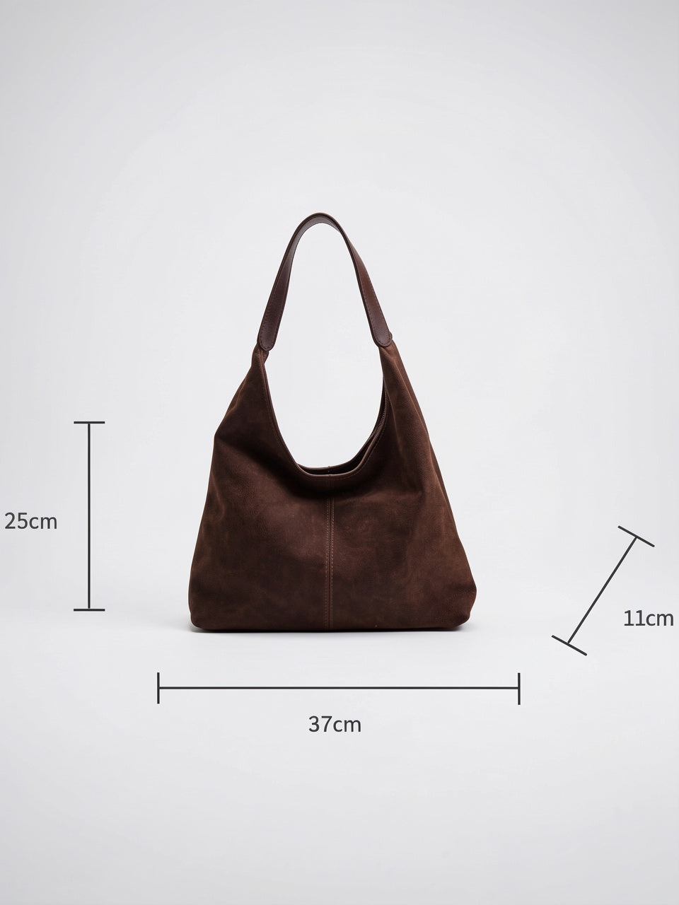 Sac Cabas Femme Grand Format Marron – Effet Cuir, Poche PC & Fermeture Zippée