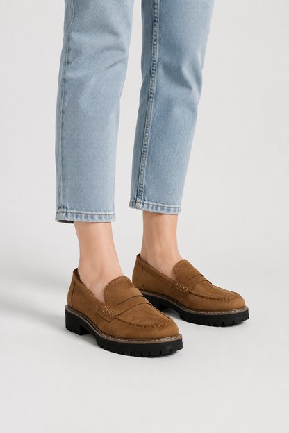 Koriora | Mocassins Orthopédiques Daim Femme — Semelle Ergonomique & Élégance