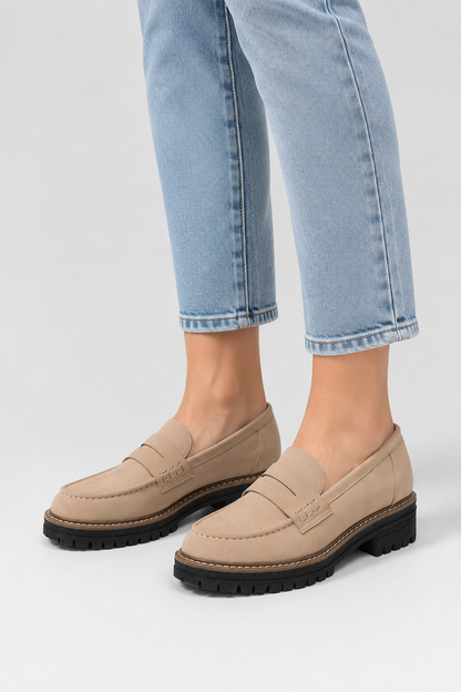 Koriora | Mocassins Orthopédiques Daim Femme — Semelle Ergonomique & Élégance