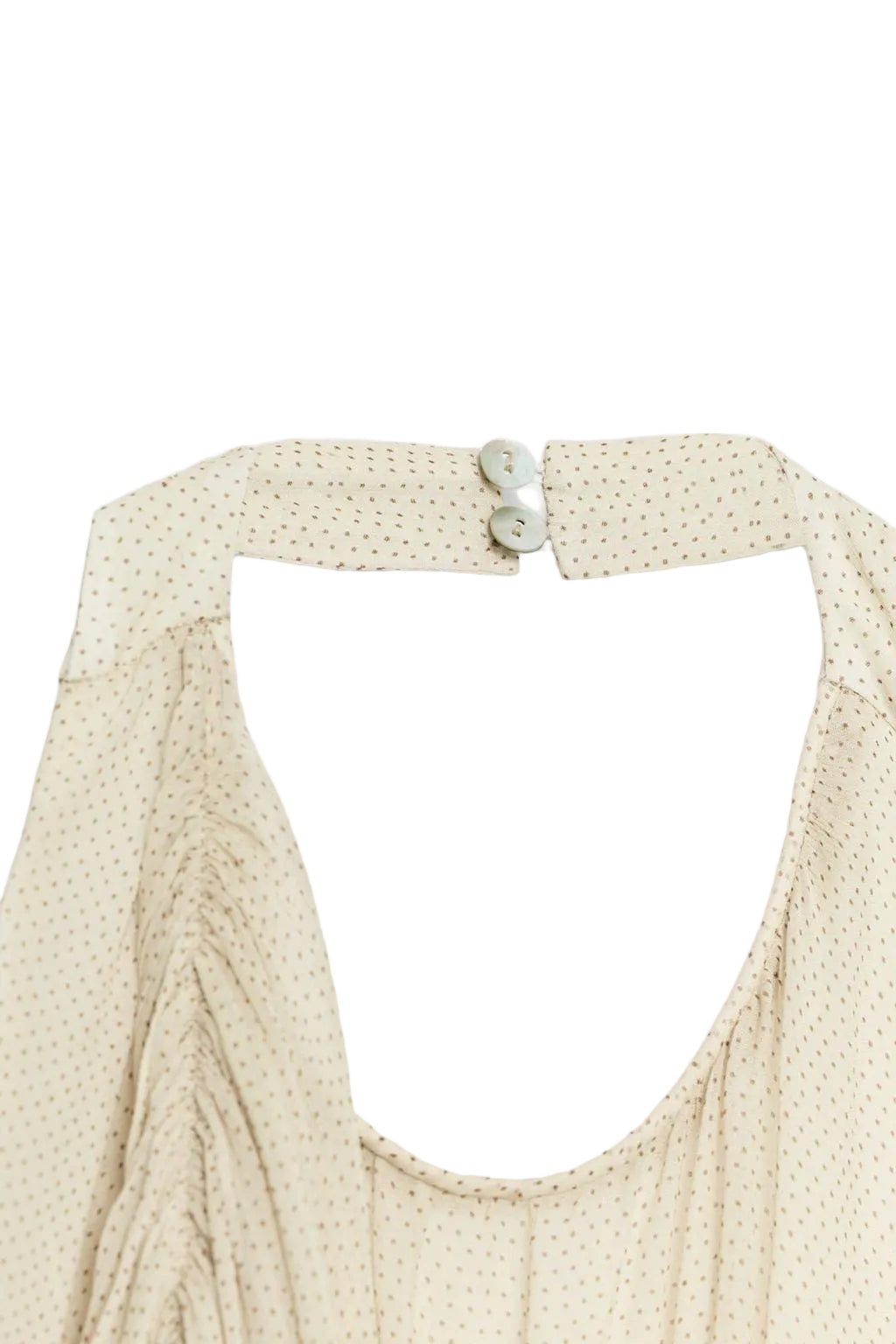 Koriora Top Drapé Dos Nu Femme – Haut Fluide Col Halter Beige Élégant
