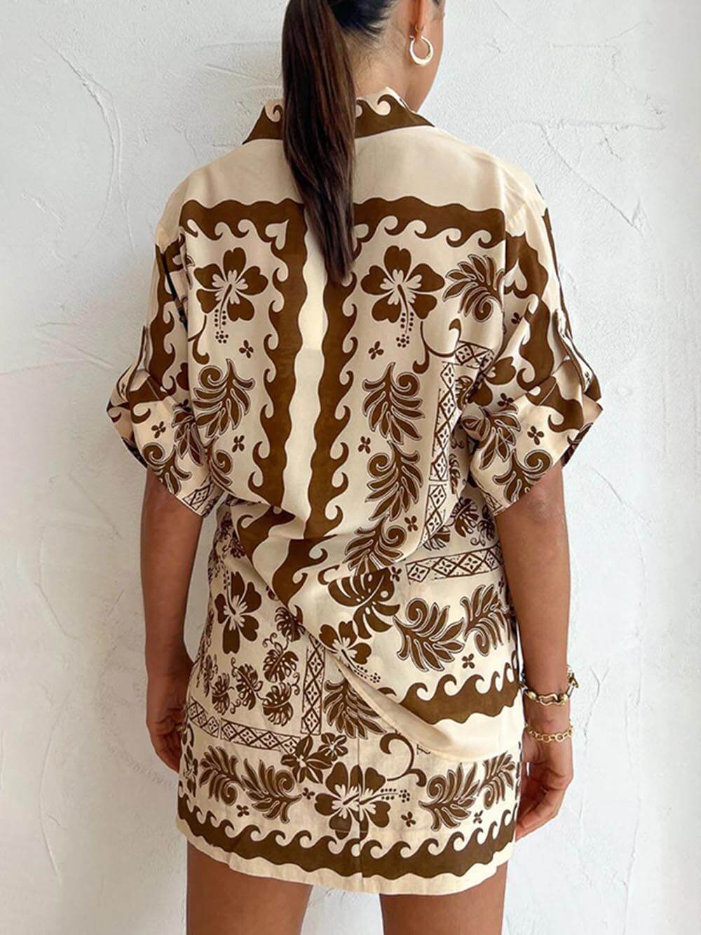 Koriora | Ensemble Bohème Chic Marron & Crème