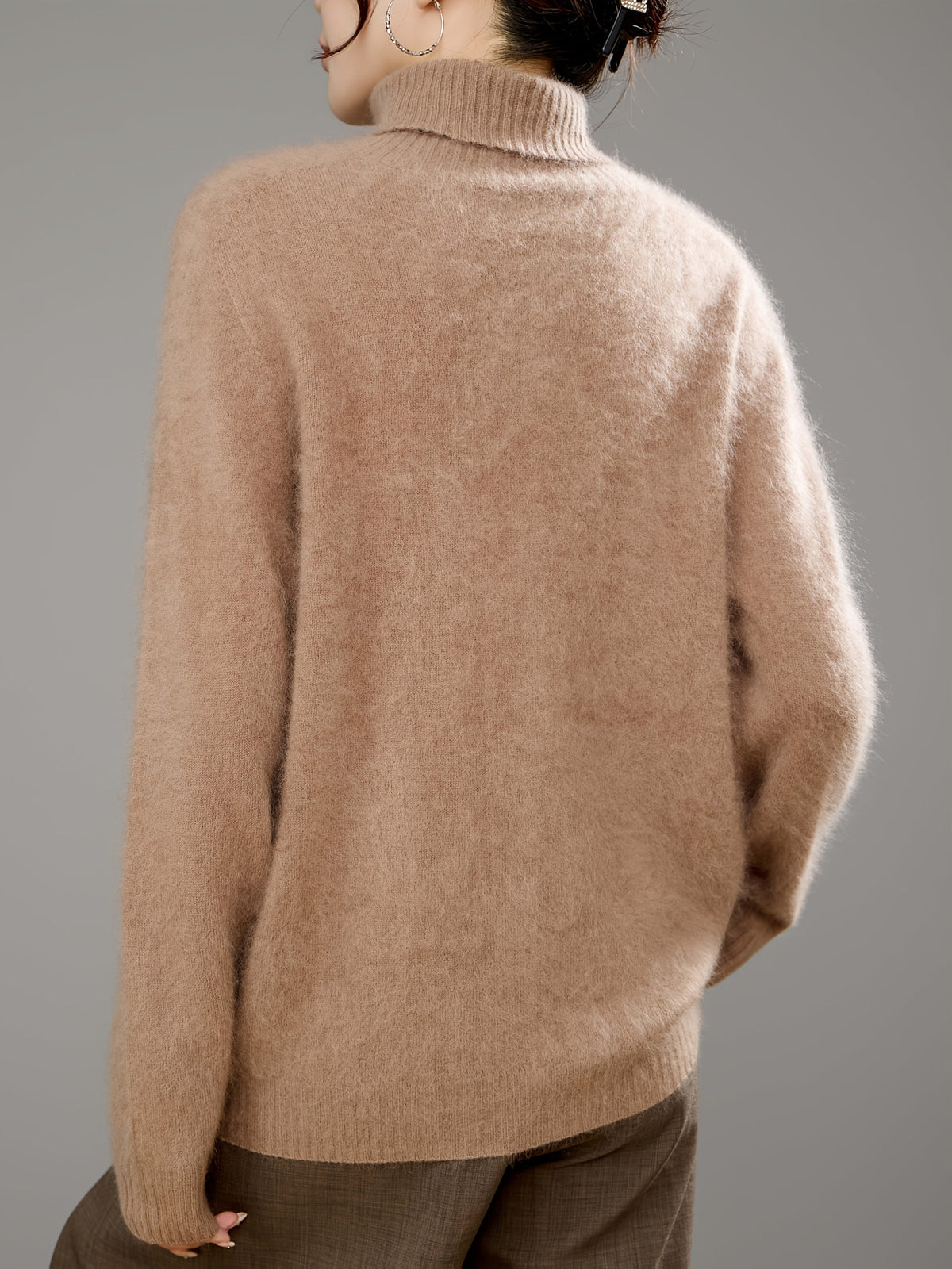 Women's Roll-Neck Jumper – Soft Knit and Relaxed Fit