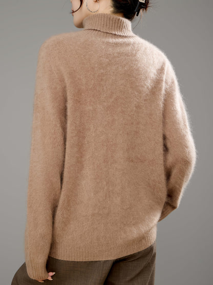 Women's Roll-Neck Jumper – Soft Knit and Relaxed Fit