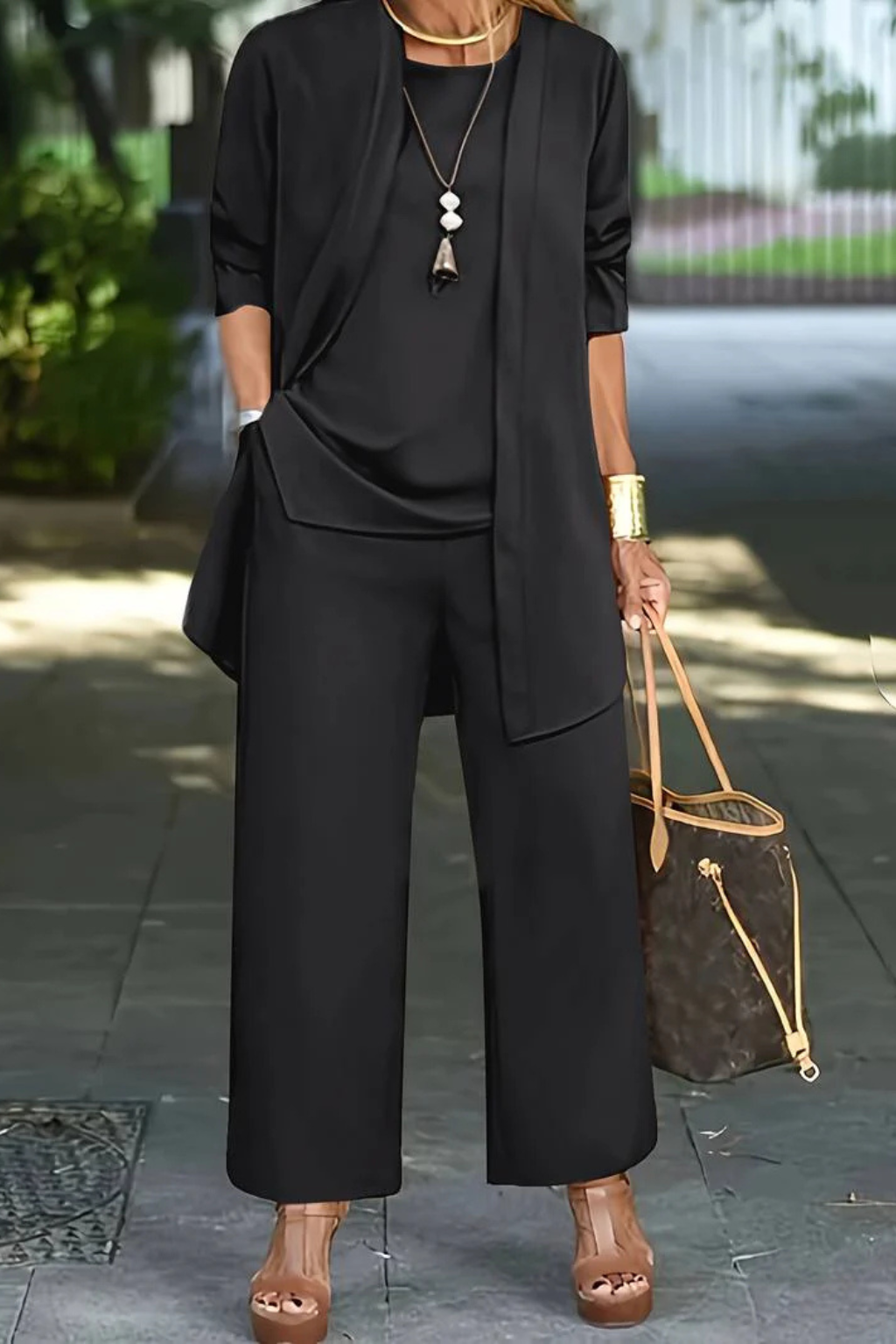 Koriora | Ensemble 2 Pièces Tunique & Pantalon Large Femme — Fluidité Casual Chic & Confort Quotidien