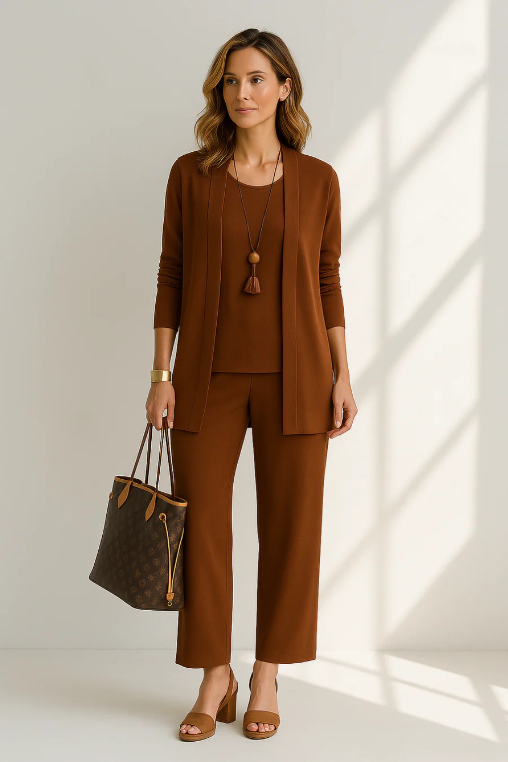 Koriora | Ensemble 2 Pièces Tunique & Pantalon Large Femme — Fluidité Casual Chic & Confort Quotidien