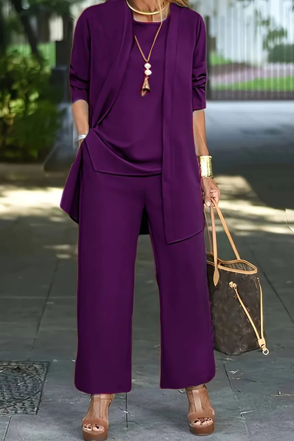 Koriora | Ensemble 2 Pièces Tunique & Pantalon Large Femme — Fluidité Casual Chic & Confort Quotidien