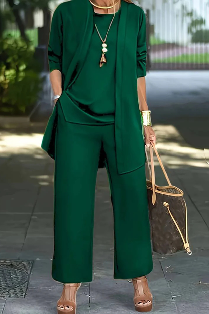 Koriora | Ensemble 2 Pièces Tunique & Pantalon Large Femme — Fluidité Casual Chic & Confort Quotidien