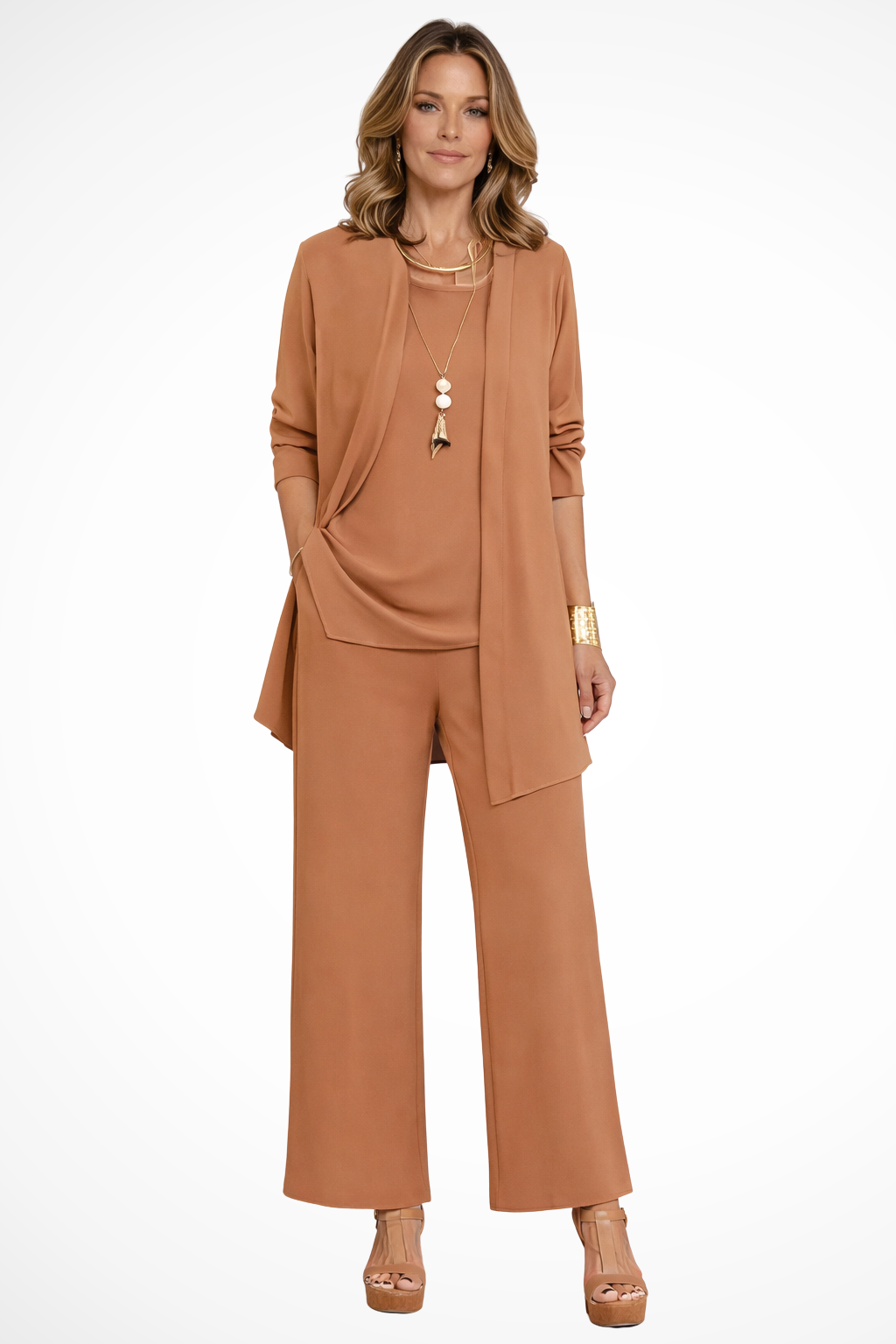Koriora | Ensemble 2 Pièces Tunique & Pantalon Large Femme — Fluidité Casual Chic & Confort Quotidien