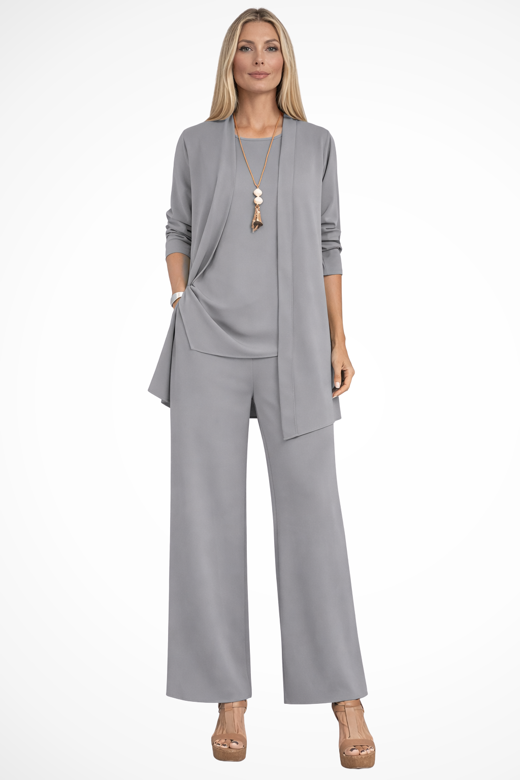 Koriora | Ensemble 2 Pièces Tunique & Pantalon Large Femme — Fluidité Casual Chic & Confort Quotidien