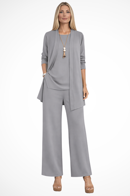 Koriora | Ensemble 2 Pièces Tunique & Pantalon Large Femme — Fluidité Casual Chic & Confort Quotidien