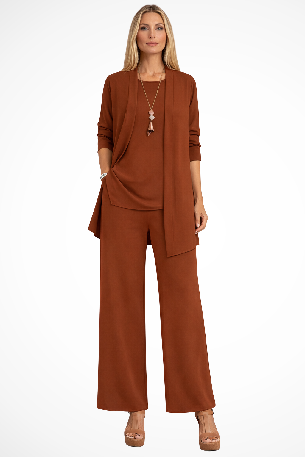 Koriora | Ensemble 2 Pièces Tunique & Pantalon Large Femme — Fluidité Casual Chic & Confort Quotidien