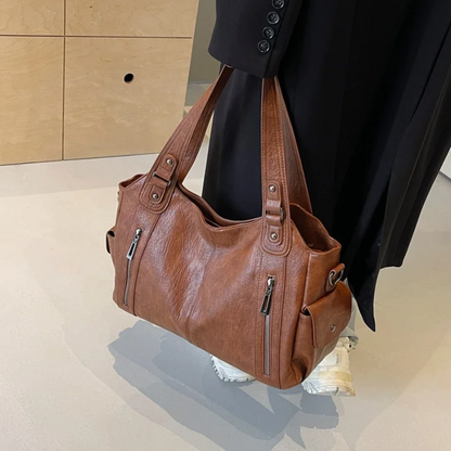 Koriora | Sac Épaule Amber — Cuir Vegan Premium & Élégance Fonctionnelle
