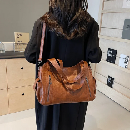 Koriora | Sac Épaule Amber — Cuir Vegan Premium & Élégance Fonctionnelle