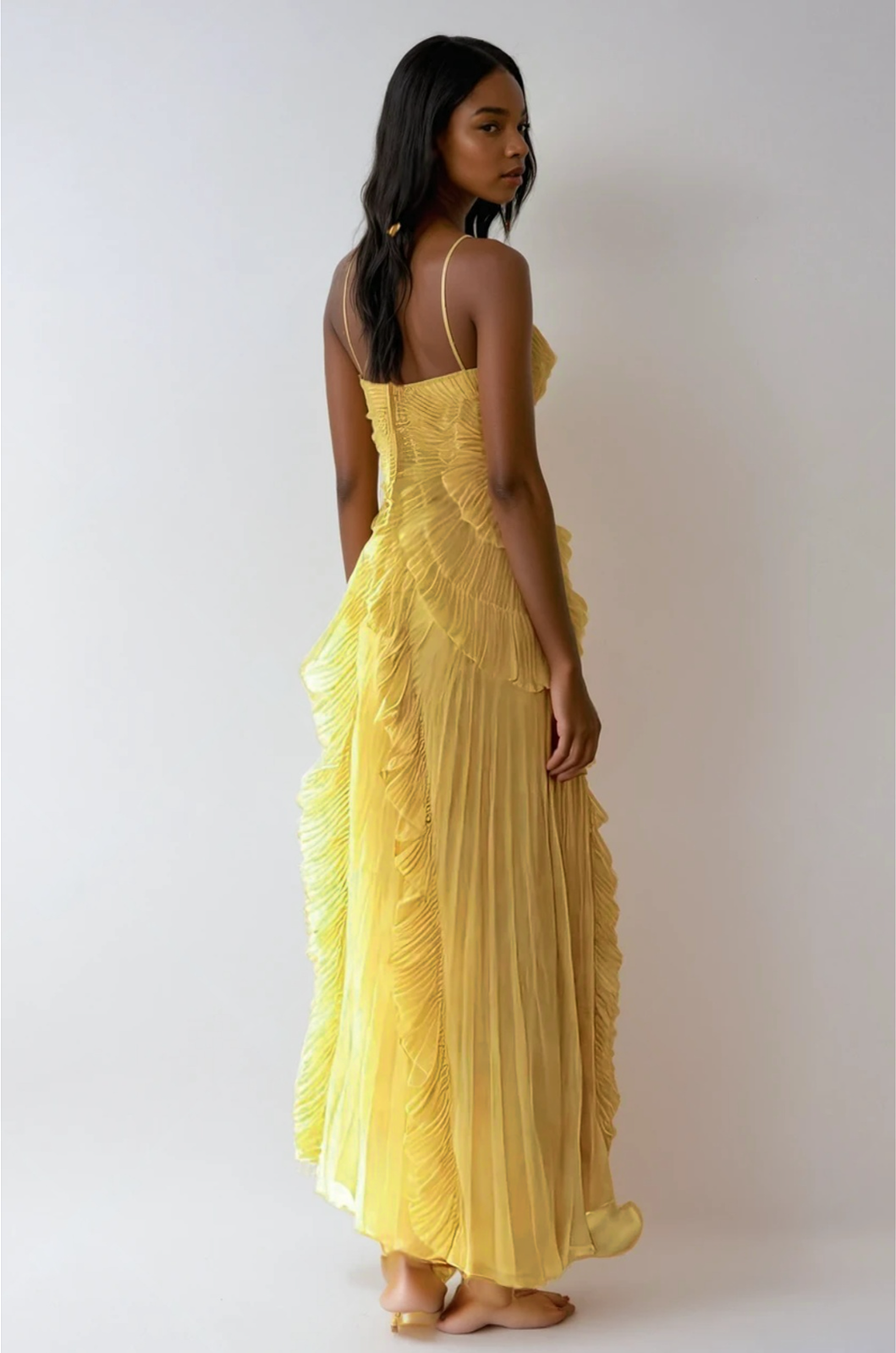 Koriora | Robe longue volantée Serelina