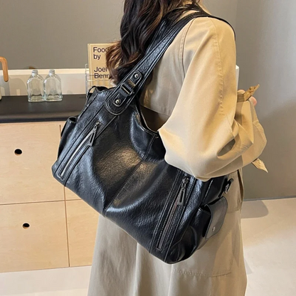 Koriora | Sac Épaule Amber — Cuir Vegan Premium & Élégance Fonctionnelle