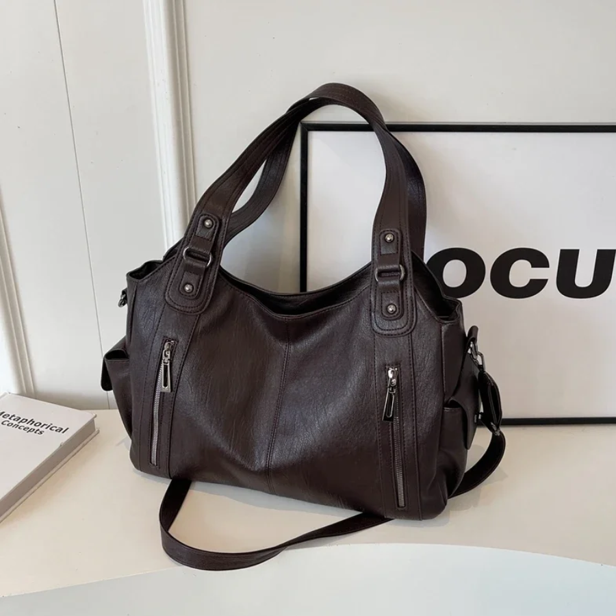 Koriora | Sac Épaule Amber — Cuir Vegan Premium & Élégance Fonctionnelle