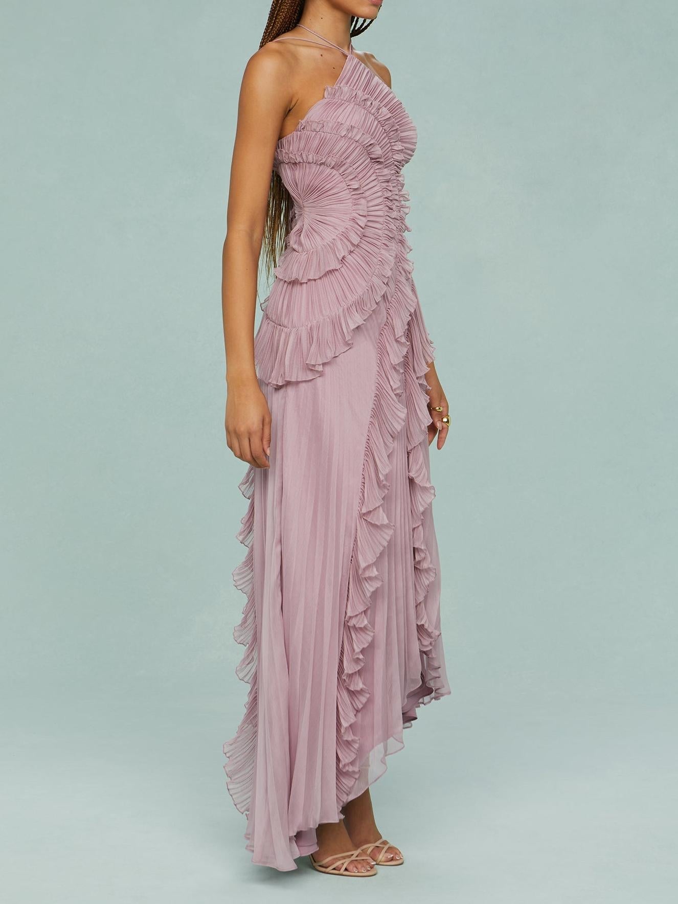 Koriora | Robe longue volantée Serelina