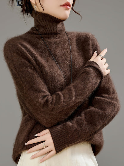 Women's Roll-Neck Jumper – Soft Knit and Relaxed Fit