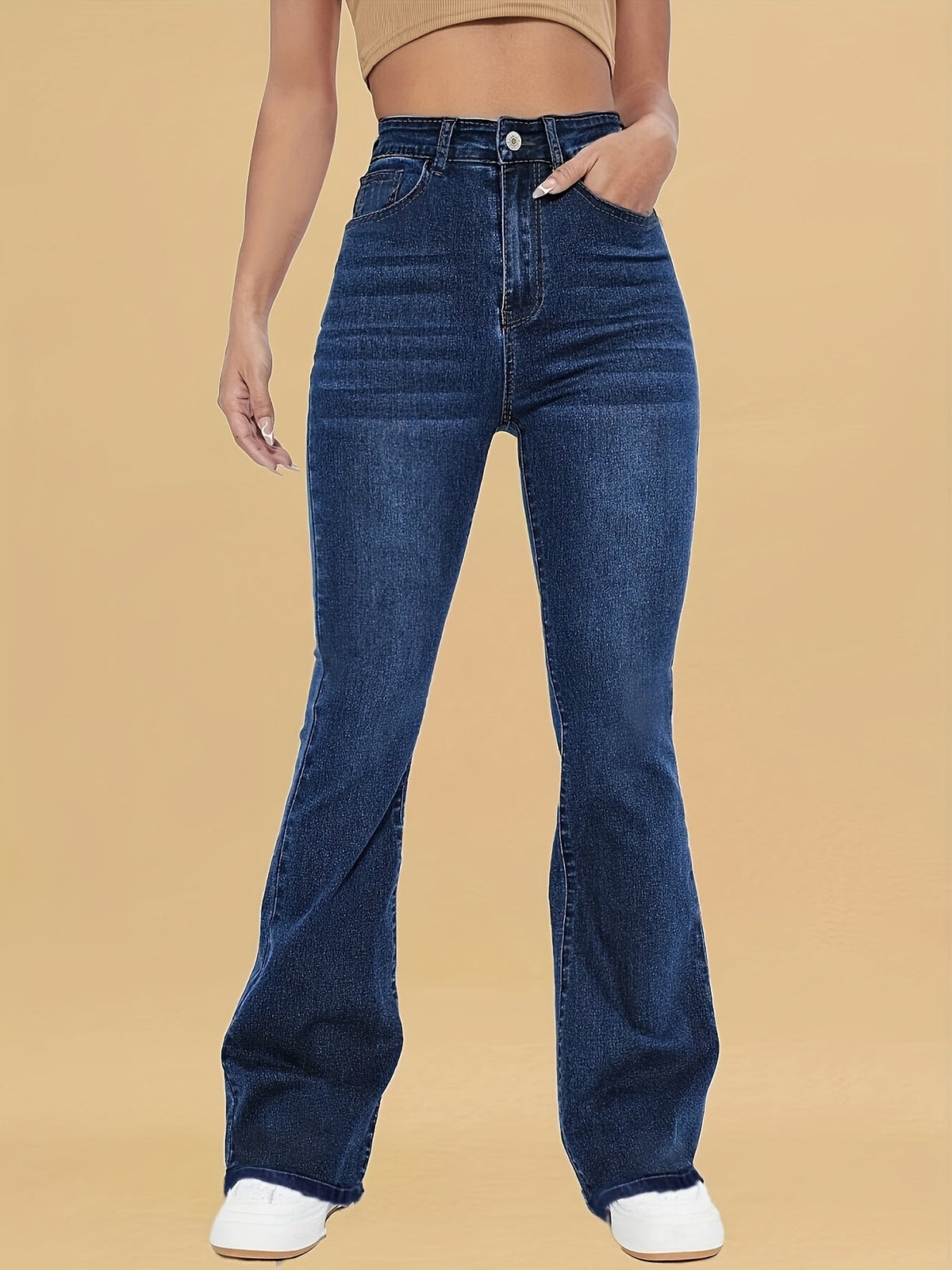 Jean Femme Flare Taille Haute Stretch