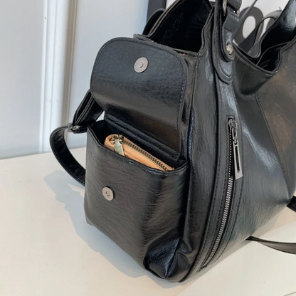 Koriora | Sac Épaule Amber — Cuir Vegan Premium & Élégance Fonctionnelle