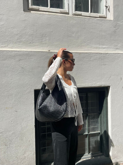 Koriora | Sac NOLA Cuir Vegan 3 Compartiments — Grand Format & Organisation Parfaite