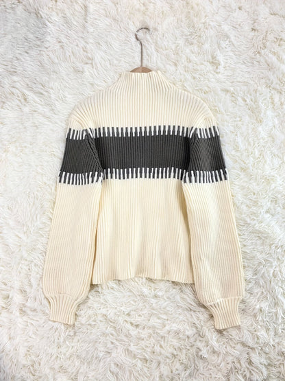 Léonie Women's Ribbed Knit High-Neck Jumper & Midi Skirt Set
