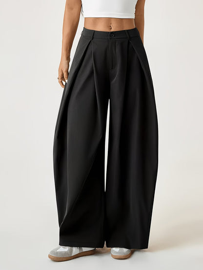 Koriora | Pantalon Palazzo Éloïse — Pantalon Taille Haute Femme Extra Large Élégant & Chic