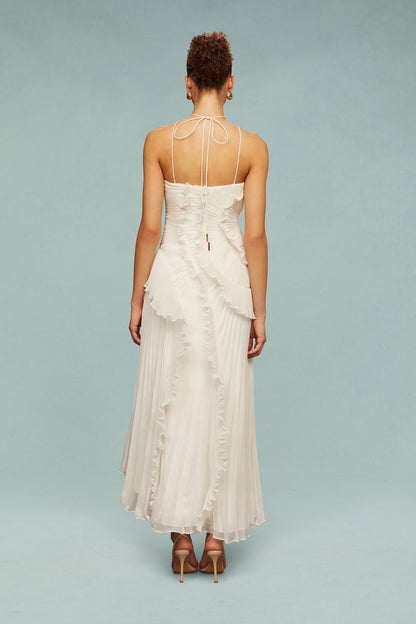 Koriora | Robe longue volantée Serelina