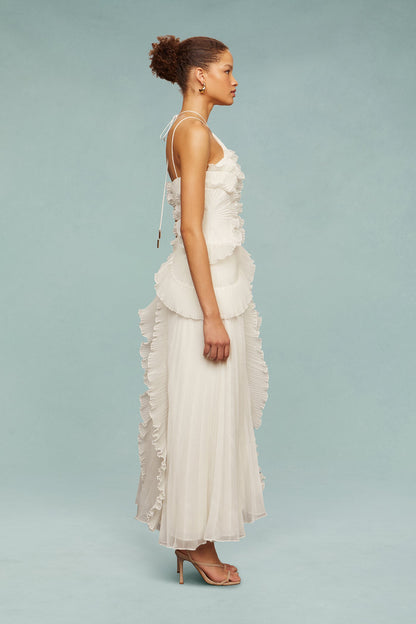 Koriora | Robe longue volantée Serelina