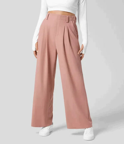 Koriora | Pantalon Large Faye — Pantalon Taille Haute Femme Wide Leg Confort Élégant