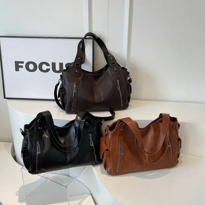 Koriora | Sac Épaule Amber — Cuir Vegan Premium & Élégance Fonctionnelle