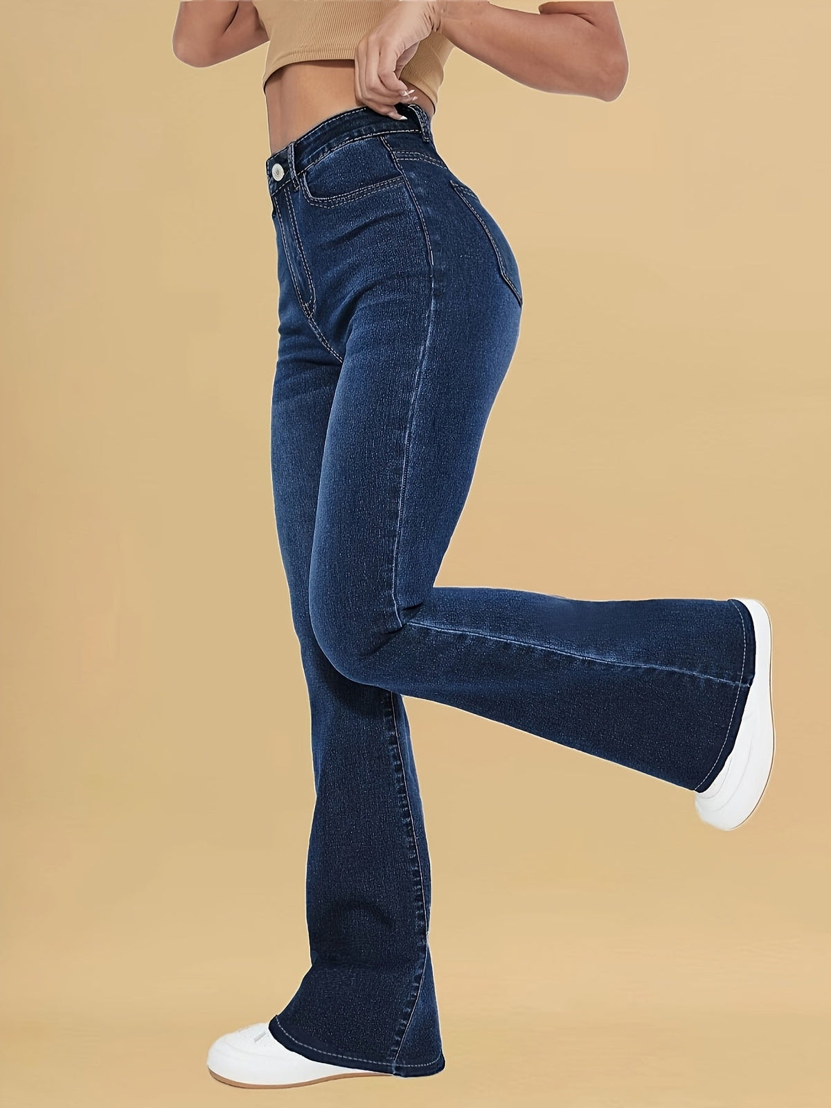 Jean Femme Flare Taille Haute Stretch