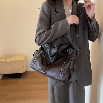 Koriora | Sac Épaule Amber — Cuir Vegan Premium & Élégance Fonctionnelle