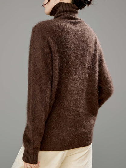 Women's Roll-Neck Jumper – Soft Knit and Relaxed Fit