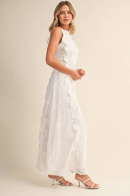 Koriora | Robe Longue Dentelle Blanche Celeste