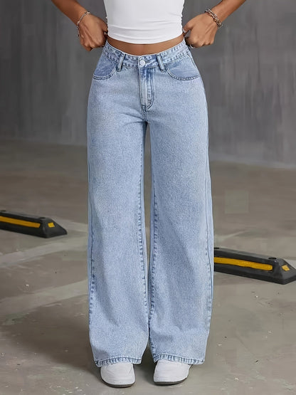 Women's High Waisted Wide Leg Jeans