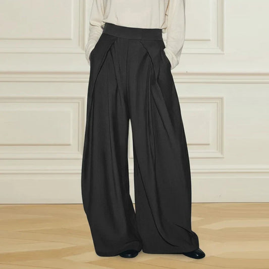 Koriora | Pantalon Palazzo Valenya — Pantalon Taille Haute Femme Élégant Wide Leg Chic