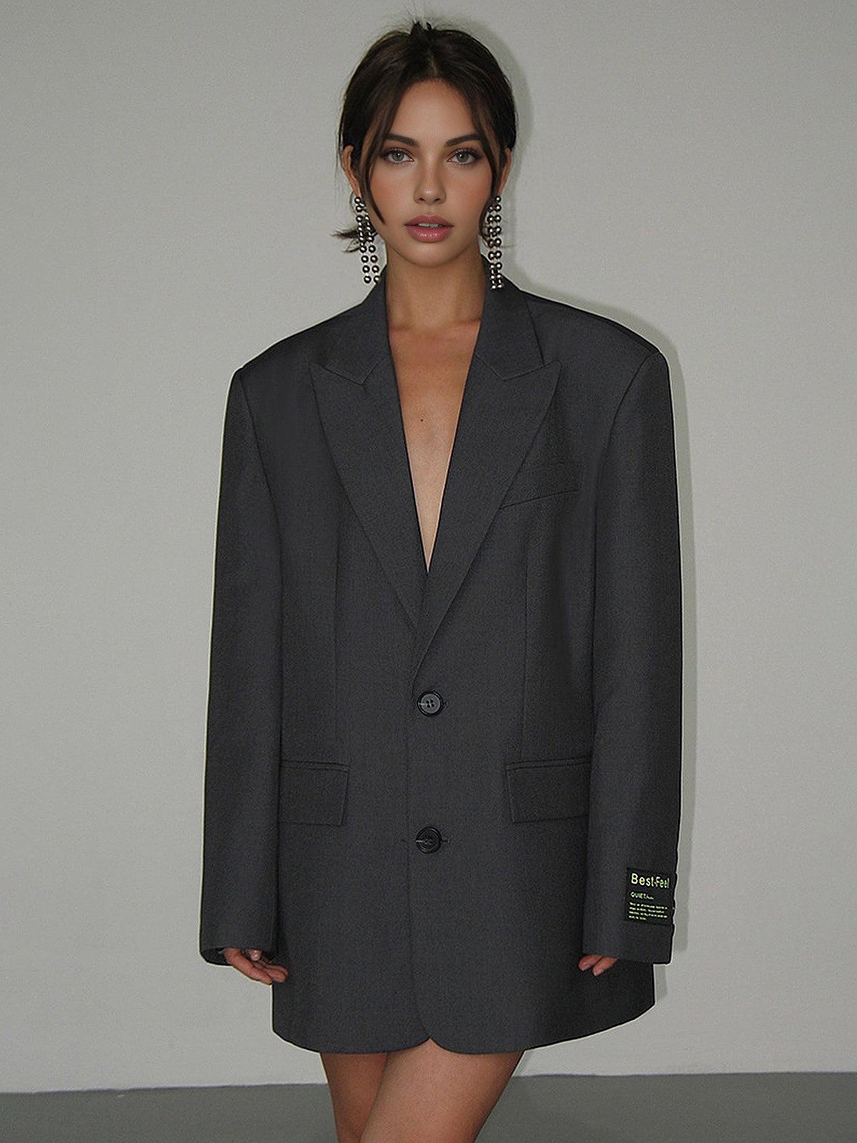 Koriora | Blazer Lorène — Blazer Oversize Femme Chic & Élégant pour Bureau et Ville