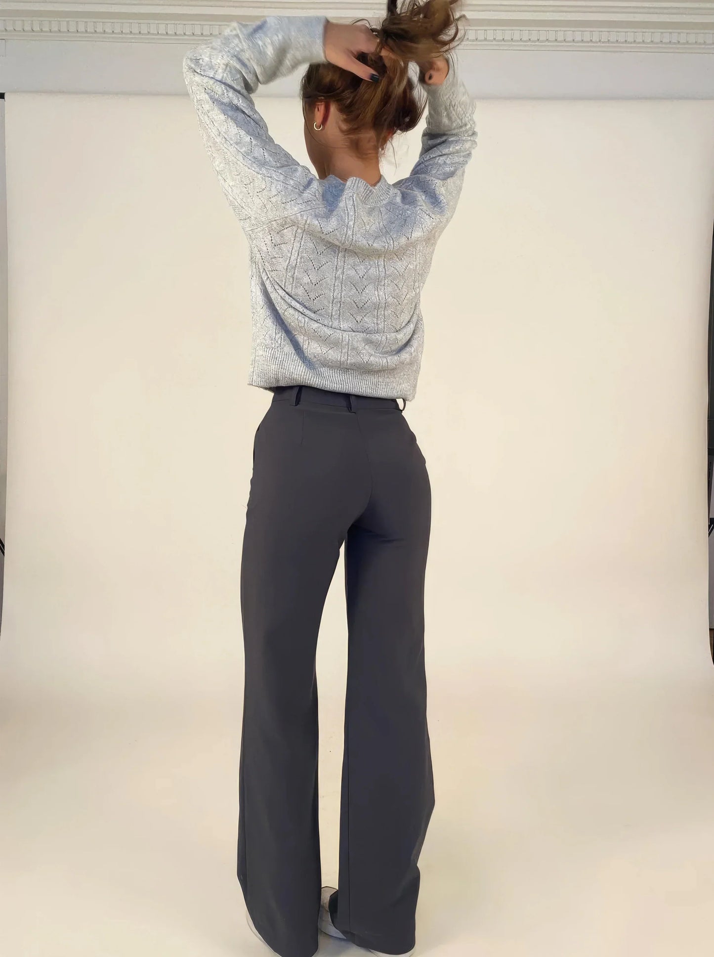 Koriora | Pantalon Large Luna — Pantalon Taille Haute Femme Wide Leg Élégant & Chic