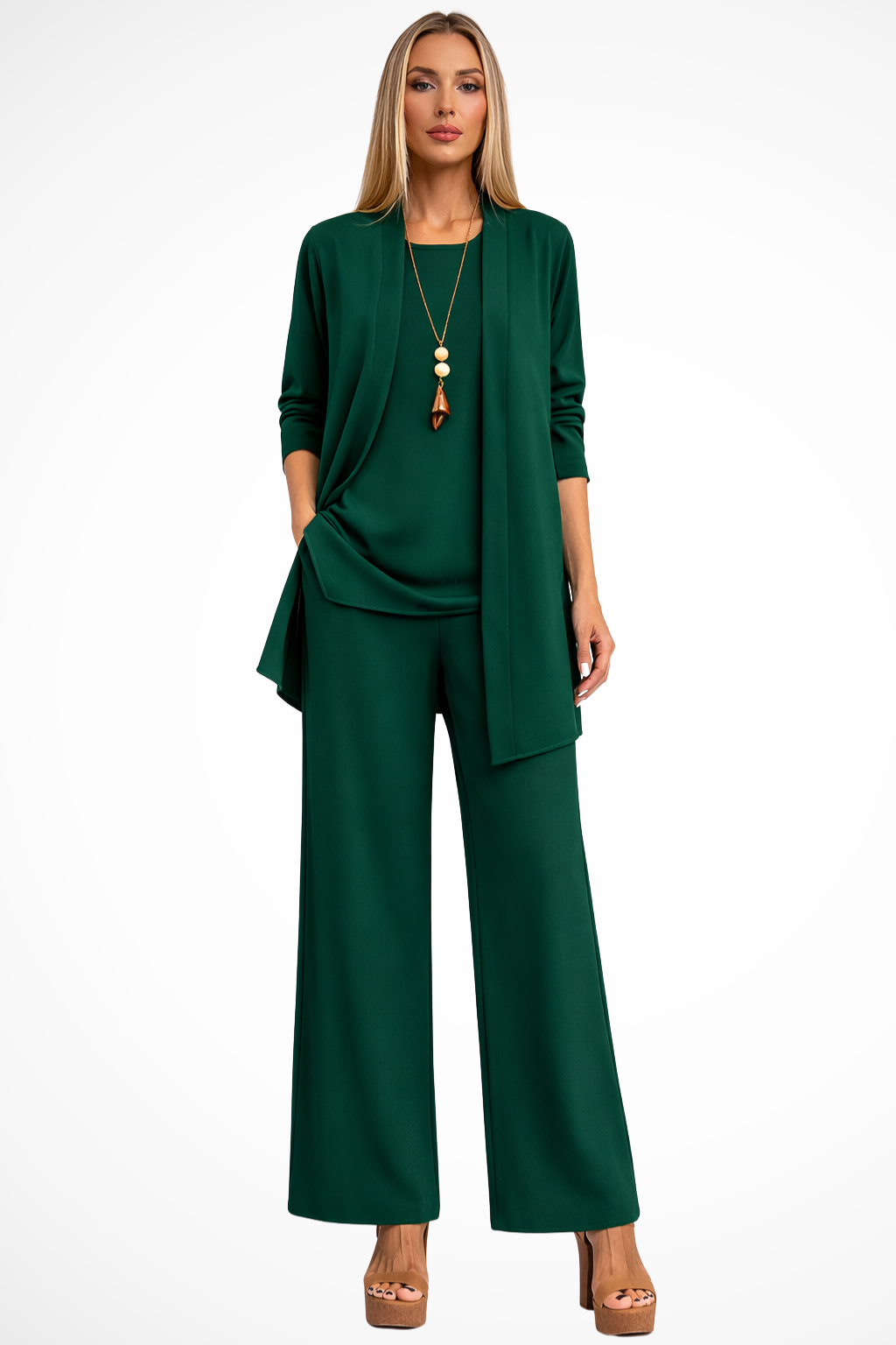 Koriora | Ensemble 2 Pièces Tunique & Pantalon Large Femme — Fluidité Casual Chic & Confort Quotidien