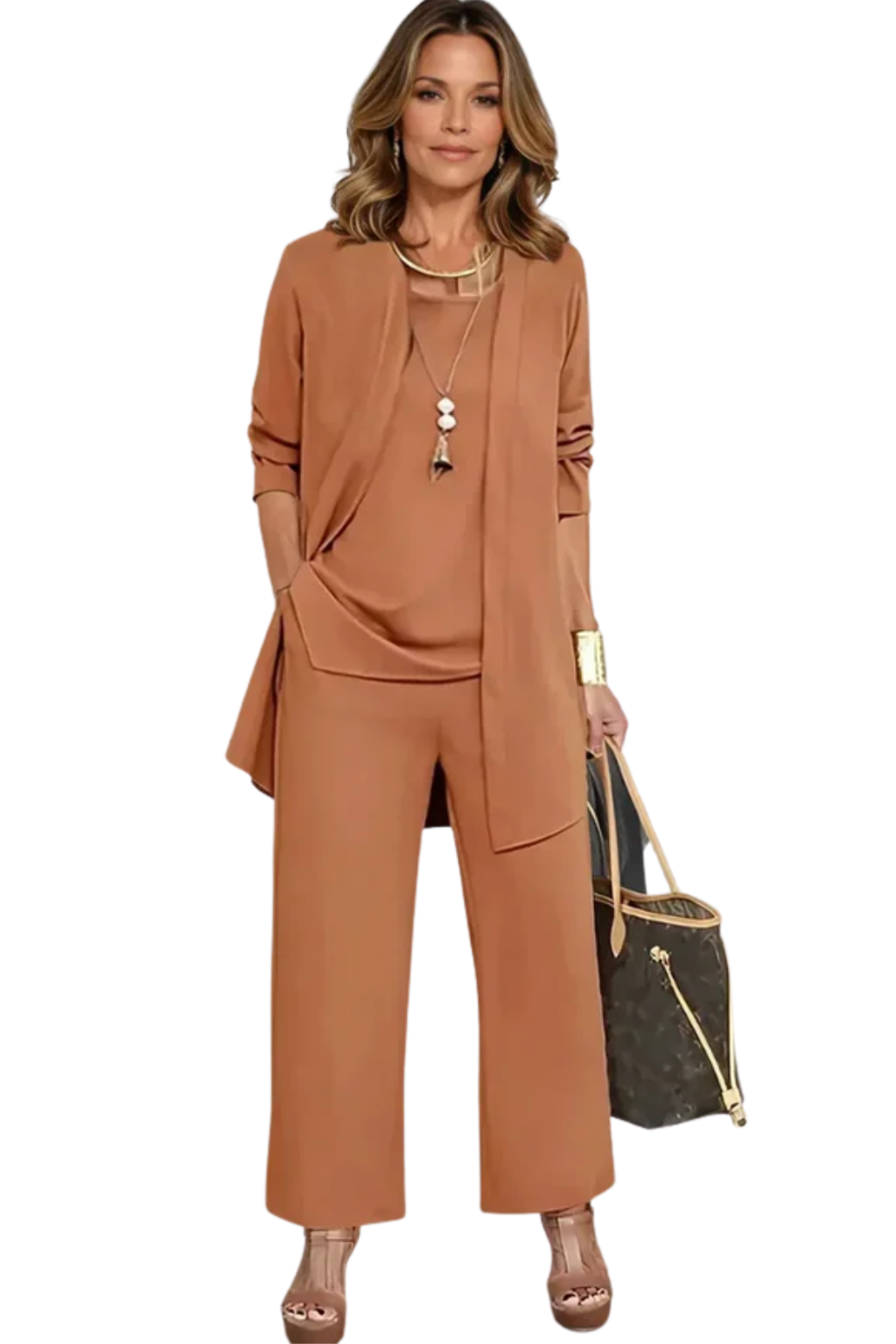 Koriora | Ensemble 2 Pièces Tunique & Pantalon Large Femme — Fluidité Casual Chic & Confort Quotidien