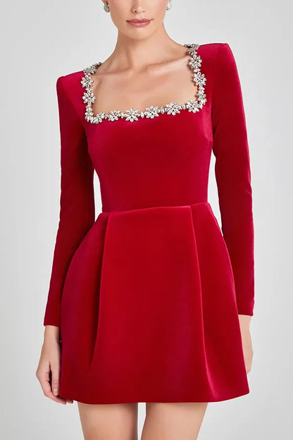 Koriora | Robe mini en velours Valentina
