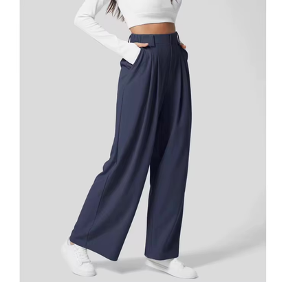 Koriora | Pantalon Large Faye — Pantalon Taille Haute Femme Wide Leg Confort Élégant
