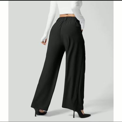 Koriora | Pantalon Large Faye — Pantalon Taille Haute Femme Wide Leg Confort Élégant