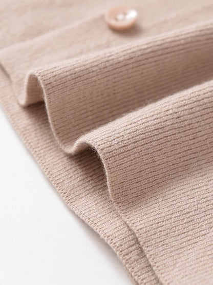 Koriora Cardigan Maille Fine avec Caraco Intégré – Gilet Femme Élégant