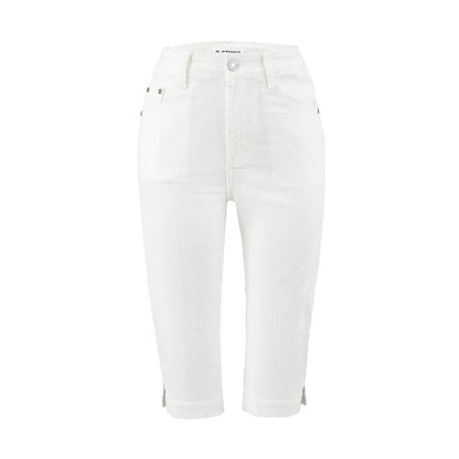 Koriora Élodie Capri Jeans – Jean Capri Taille Haute Stretch pour Femme