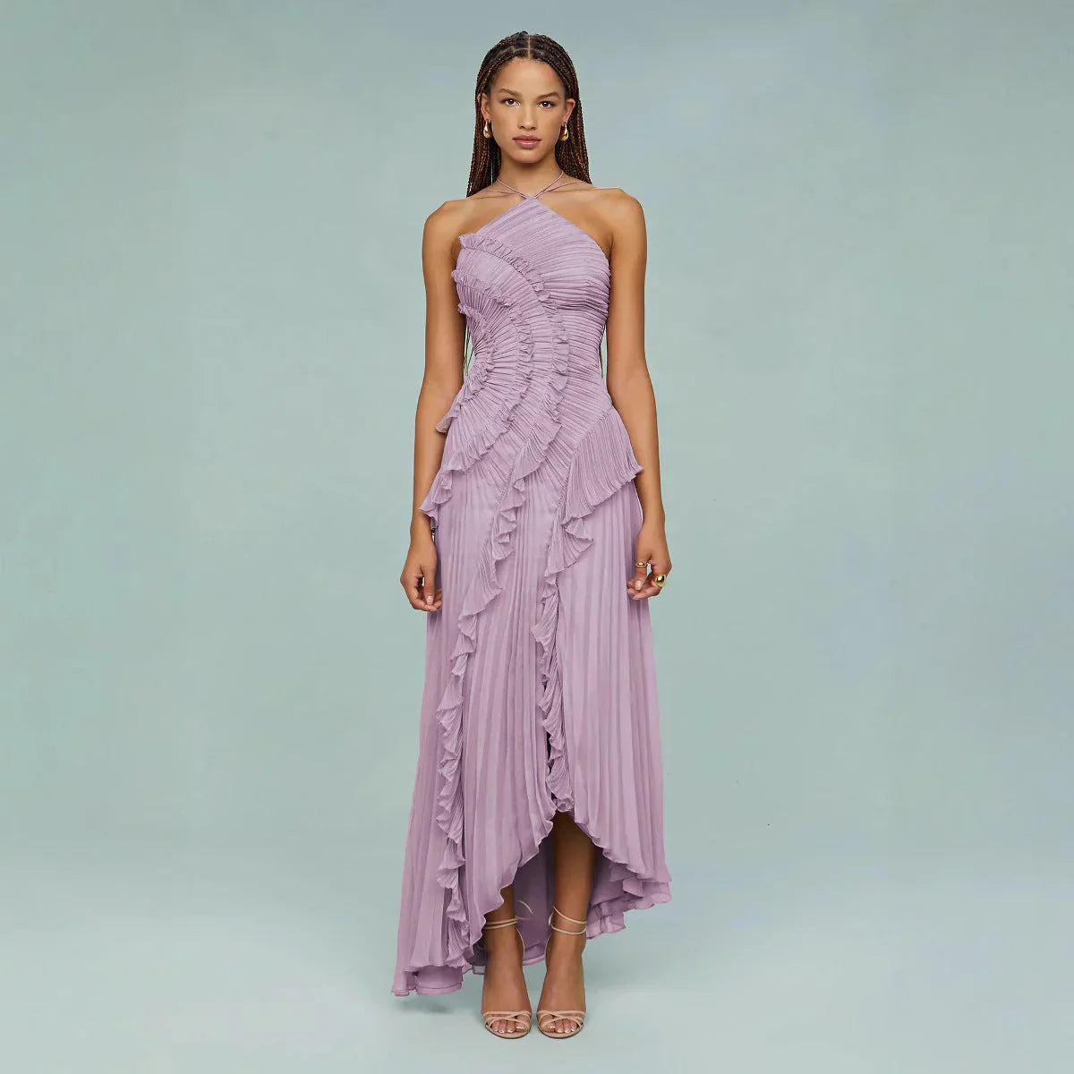 Koriora | Robe longue volantée Serelina