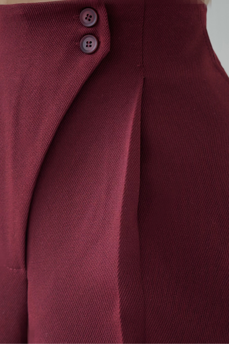 Koriora | Pantalon Large Taille Haute Alviera — Pantalon Élégant Femme Wide Leg Chic
