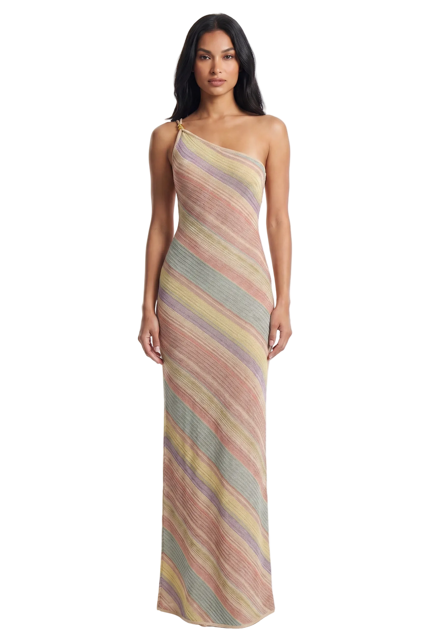 Koriora | Robe Maxi Une Épaule Élégance — Silhouette Fluide & Sophistiquée